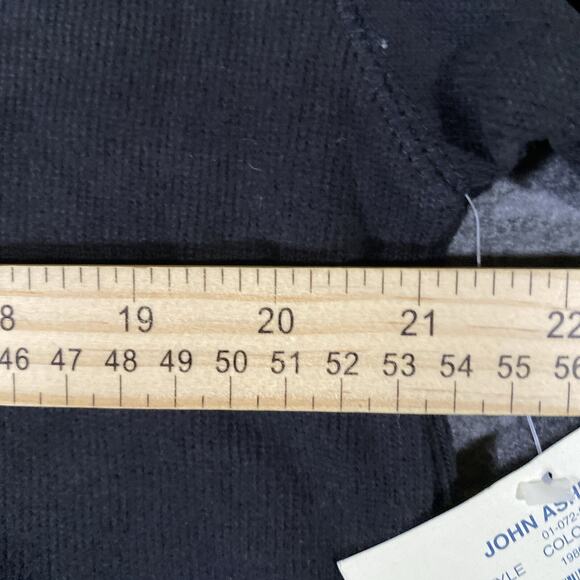 Vintage JA John Ashford V Neck Sweater Men’s Med Red Cotton Pullover Casual NWT - Picture 6 of 10